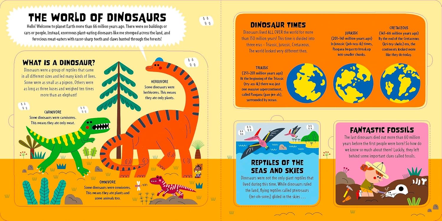 Lonely Planet Kids My First Lift-the-Flap Dinosaur Atlas: Contains Over 50 Flaps to Lift
