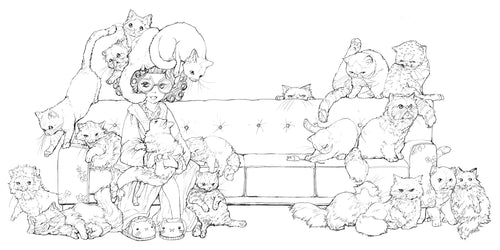 Pop Manga Catitude Coloring Book (Paperback)