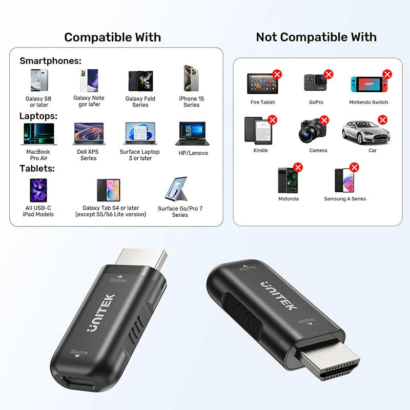 Unitek V1187ABK USB-C F to HDMI M Adapter