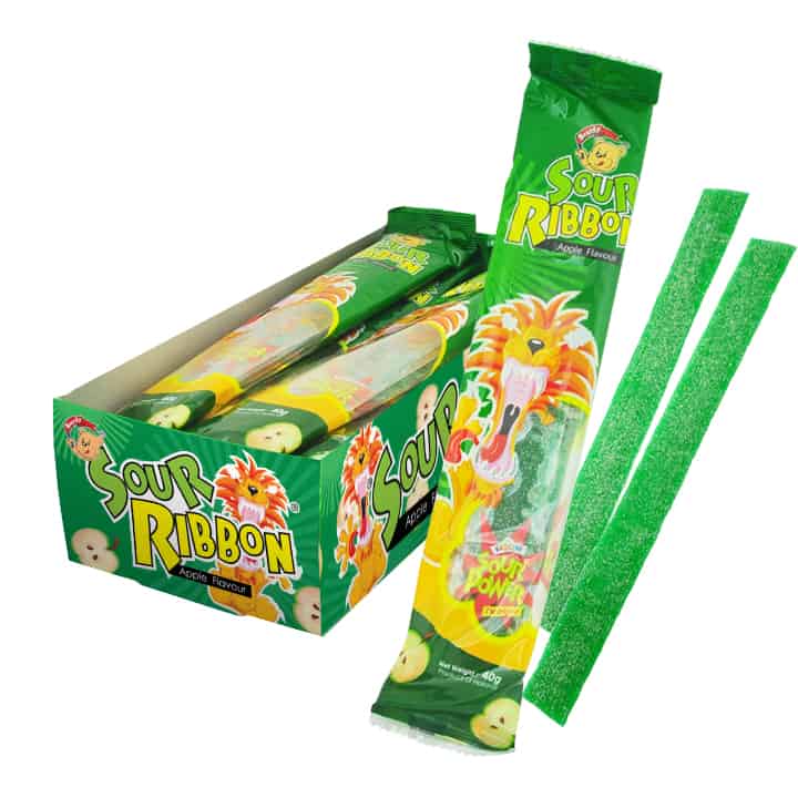 YLF SOUR RIBBON APPLE 40G