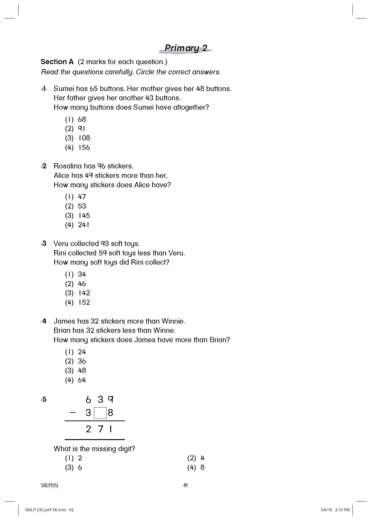 Smart Mathematicians 2026 Lower Primary