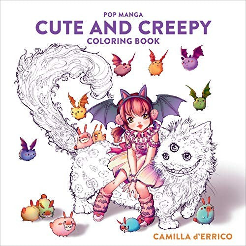 POP MANGA CUTE & CREEPY COLORING BK