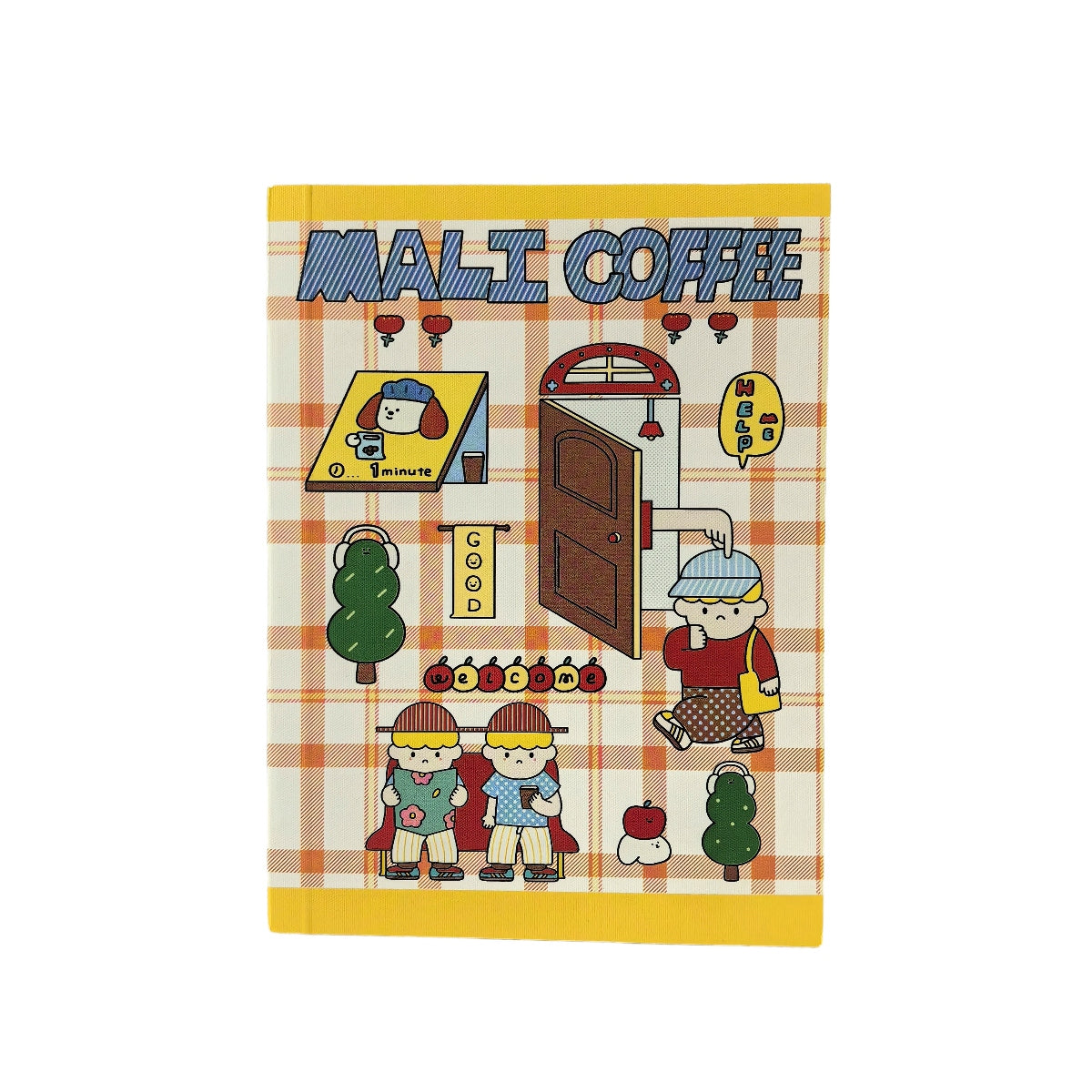 A6 Grid Notebook 128'S - Coffee