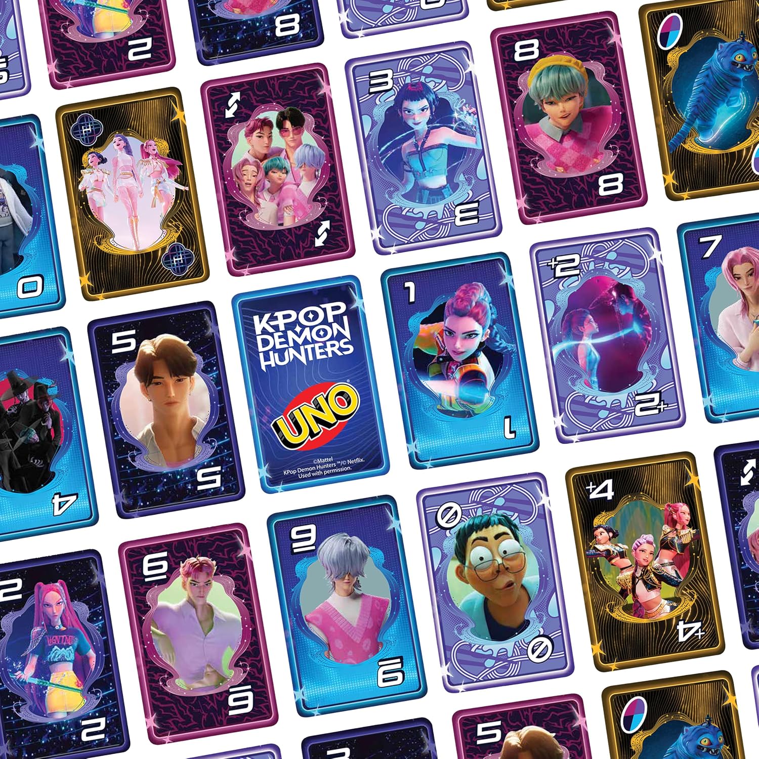 MATTEL UNO ROSEBAY KPOP DEMON HUNTERS CARD GAME