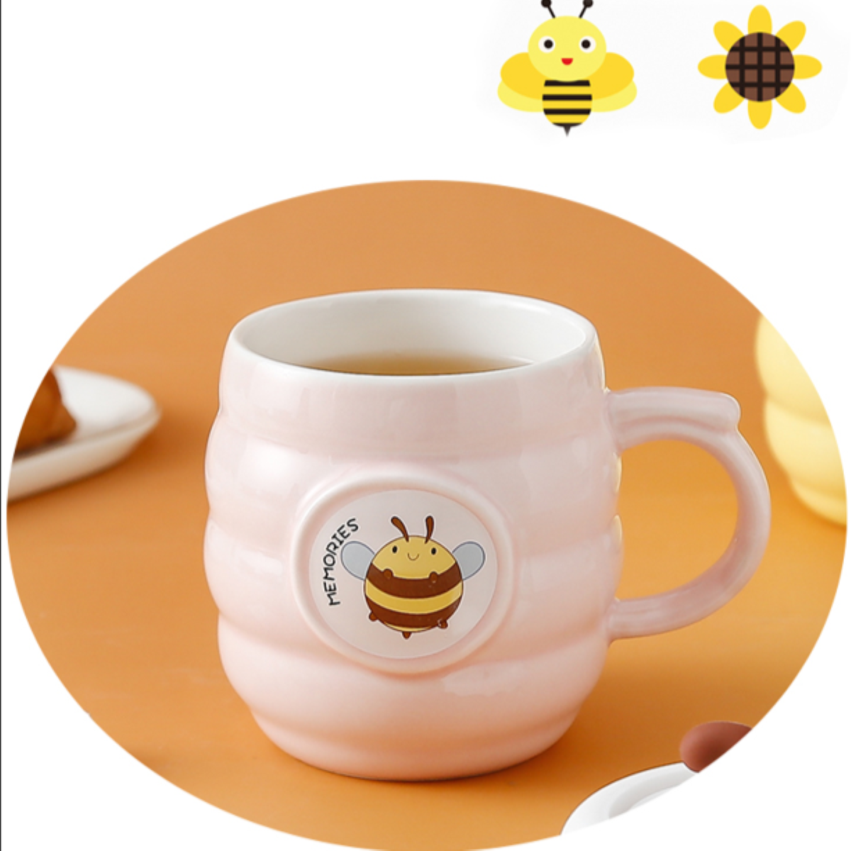 Ceramic Mug With Lid 450ml GS578