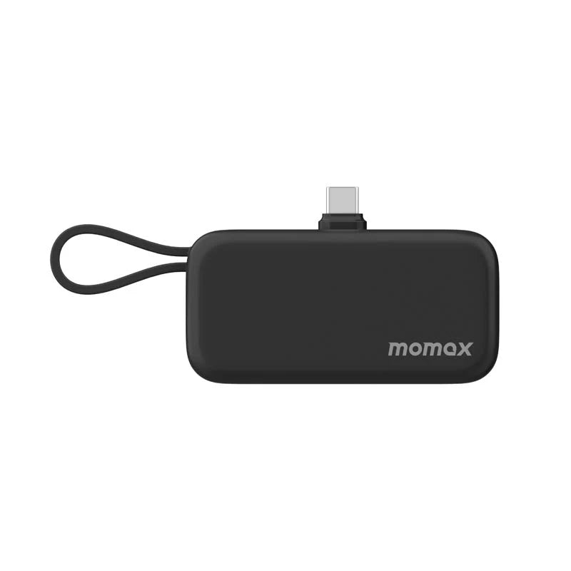 Momax IP130D 5000mAh PD20W 3-In-1 Built-in USB-C Powerbank - Black