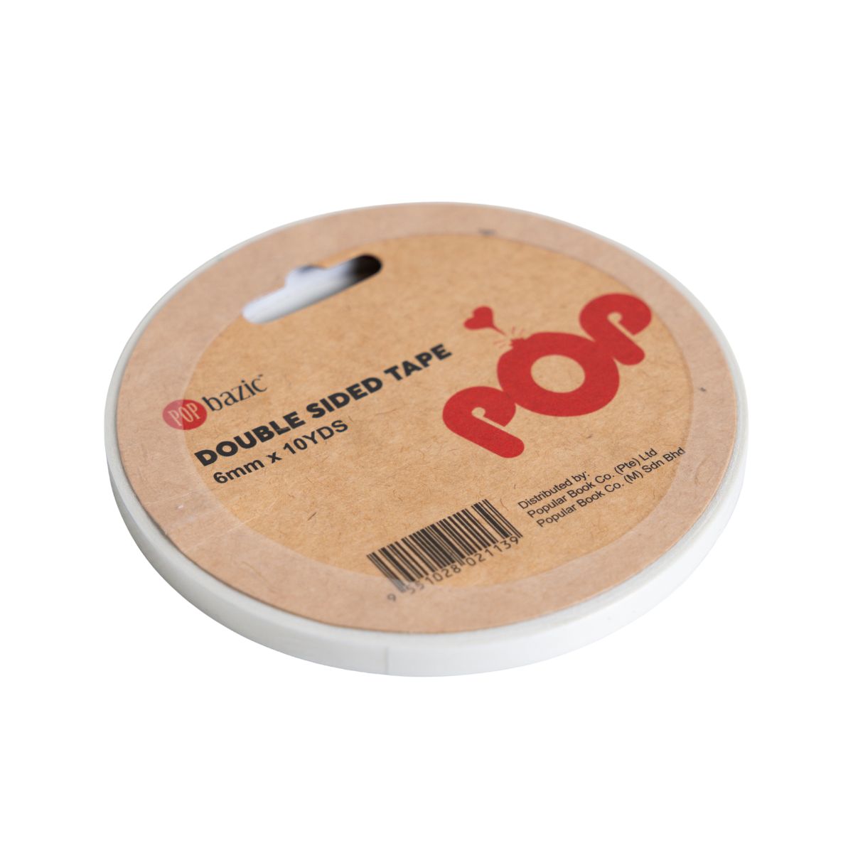 Pop Bazic Double-Sided Tape 6mm x 10 Yards
