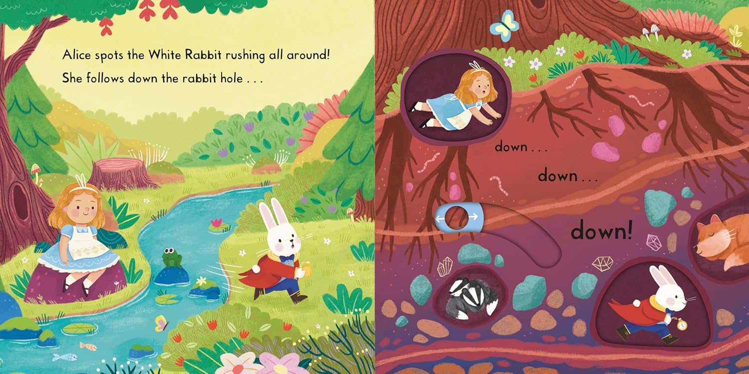 Alice in Wonderland : A Push, Pull, Slide Book (Campbell First Stories)