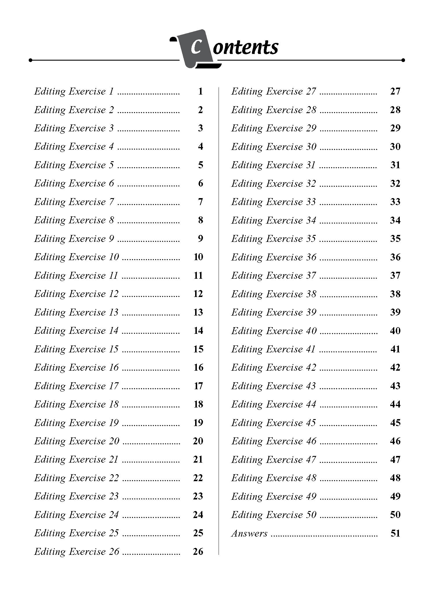 Upper Secondary Express Editing Exercises