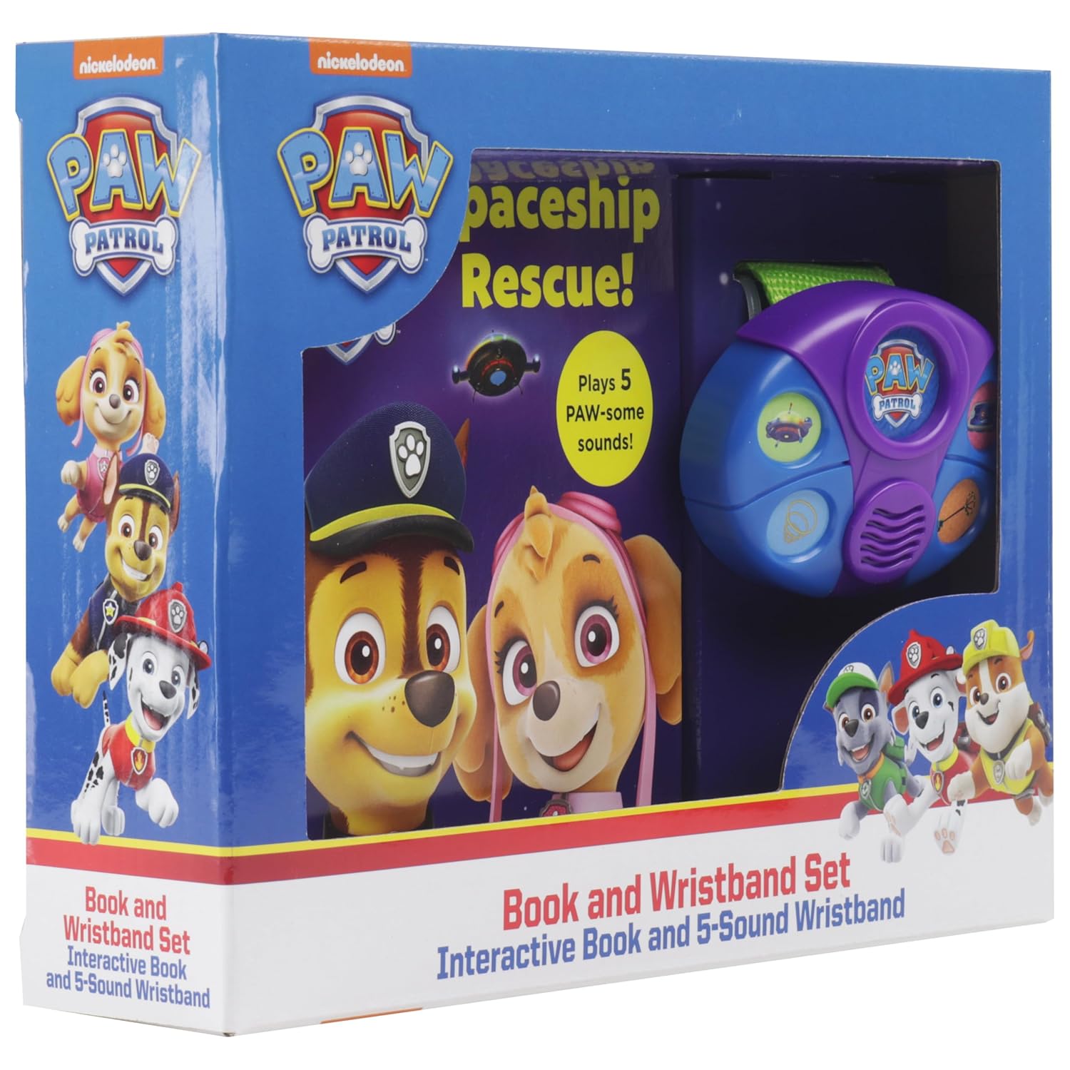 Nickelodeon Paw Patrol Book And Wristband Sound Book Set