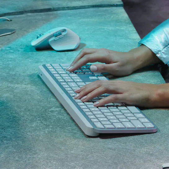 Logitech MX Keys S Wireless Keyboard Pale Grey