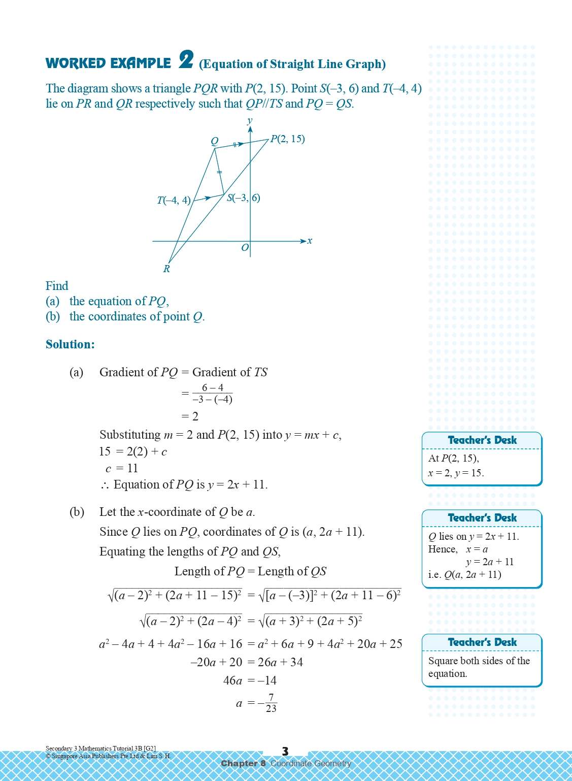 Secondary 3 Mathematics Tutorial 3B [G2]