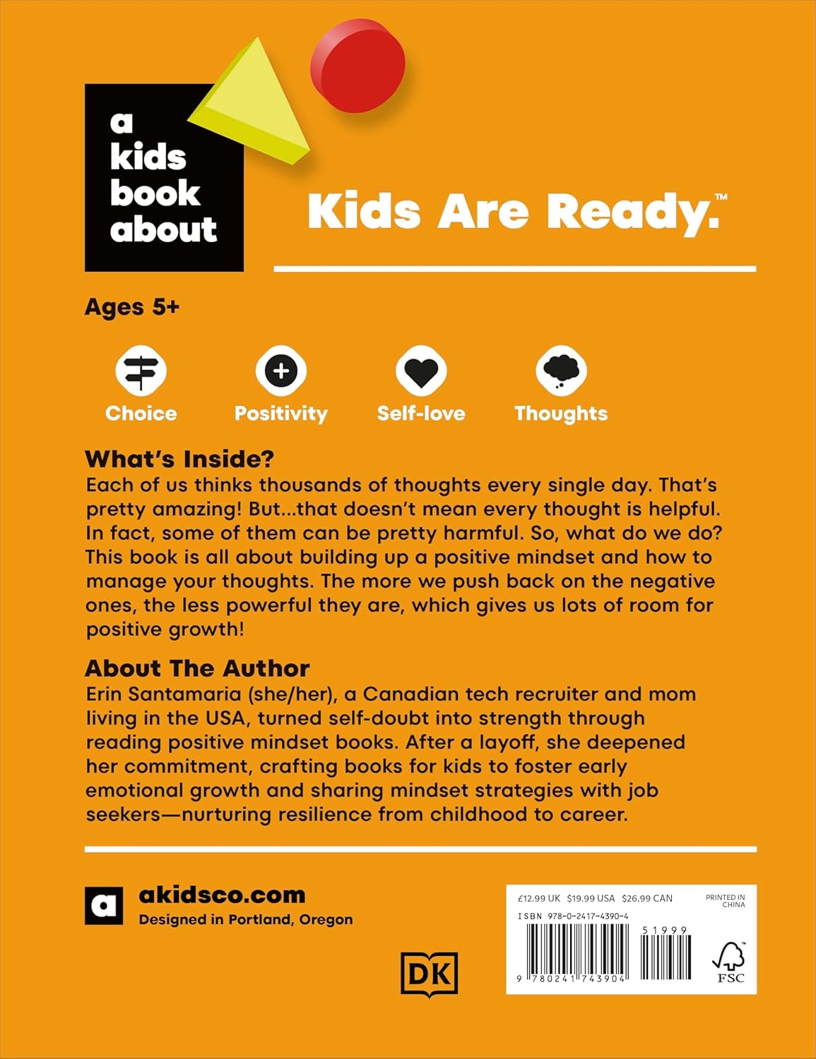 A Kids Book About Positive Mindset (Hardcover)