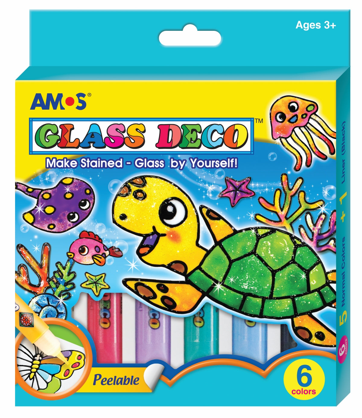 AMOS GLASS DECO 10.5ML X 6PCS