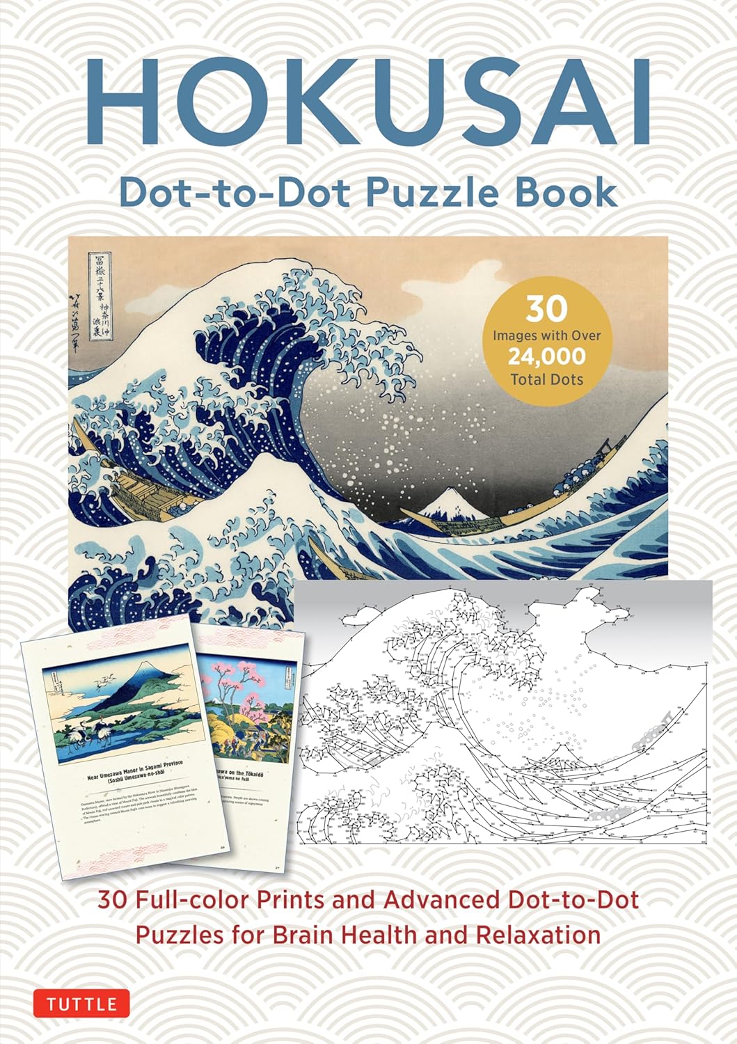 Hokusai Dot-to-dot Puzzle Book