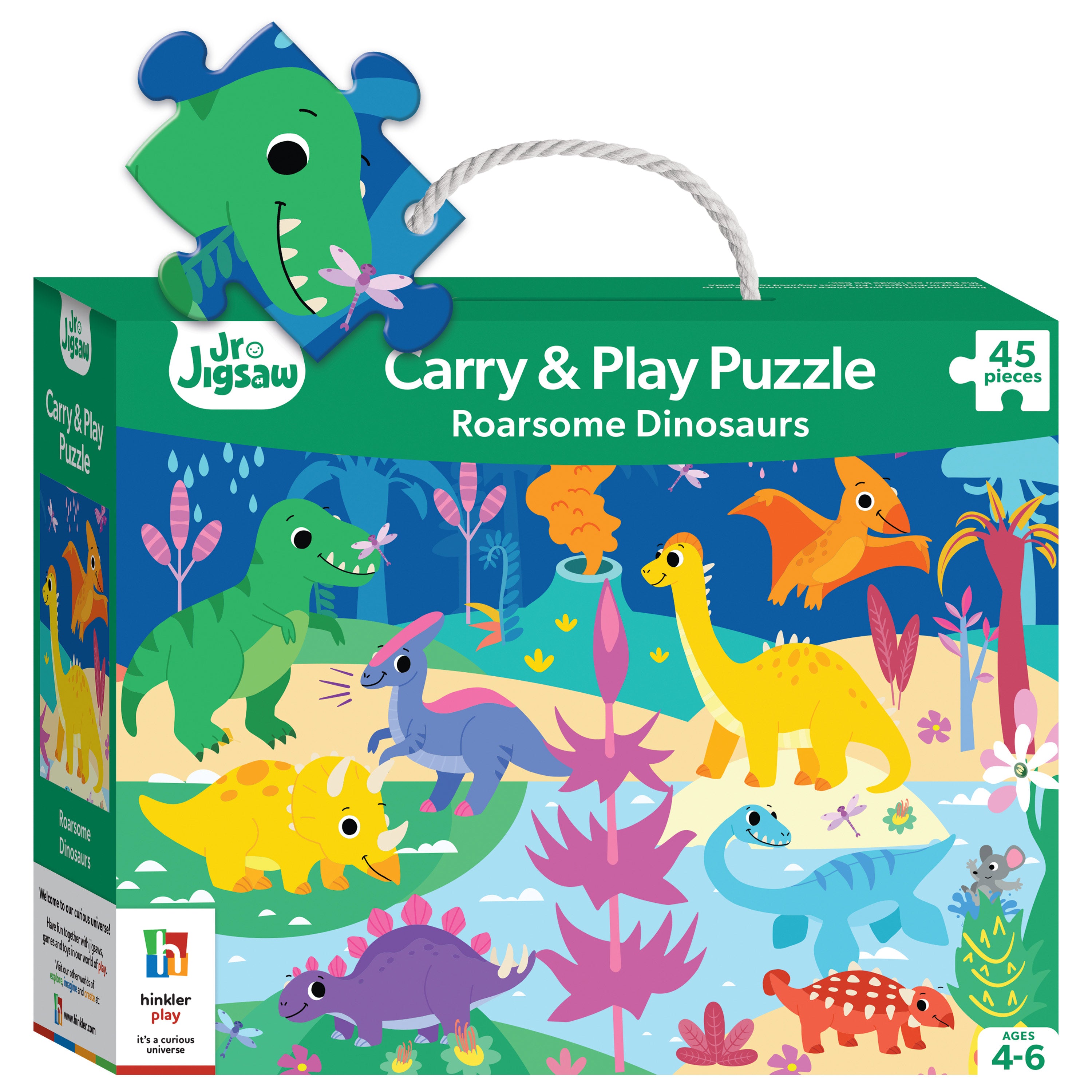 JR JIGSAW CARRY N PLAY PUZZLE ROARSOME DINOSAURS