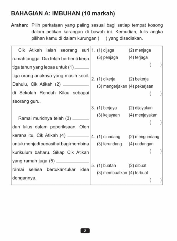 Buku Latihan Peperiksaan Cekap Darjah 4