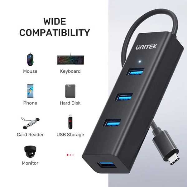 Unitek Y-3089Z01 4-Port Powered USB 3.0 Hub