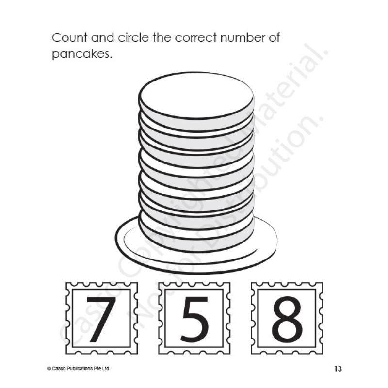 Step by Step Early Math Skills Book 6: Counting Numbers to 10 (for Ages 4-5)