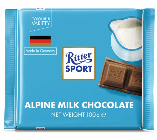 Ritter Sport Alpine Milk Chocolate 100g
