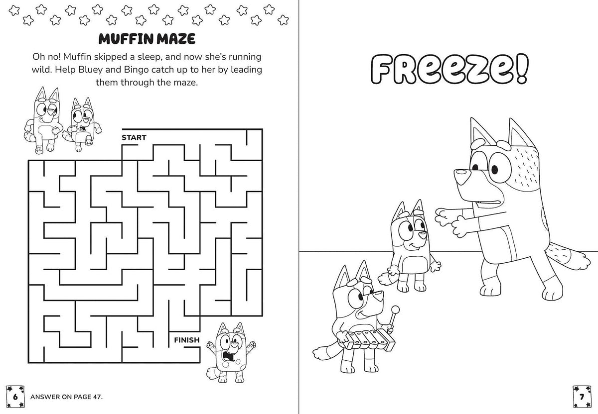 Bluey: Muffin's World (Color & Activity with Crayons) Paperback