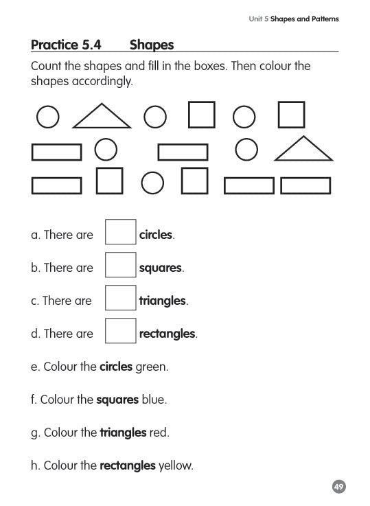 Pre-primary Preparatory Course Mathematics K1 Book A