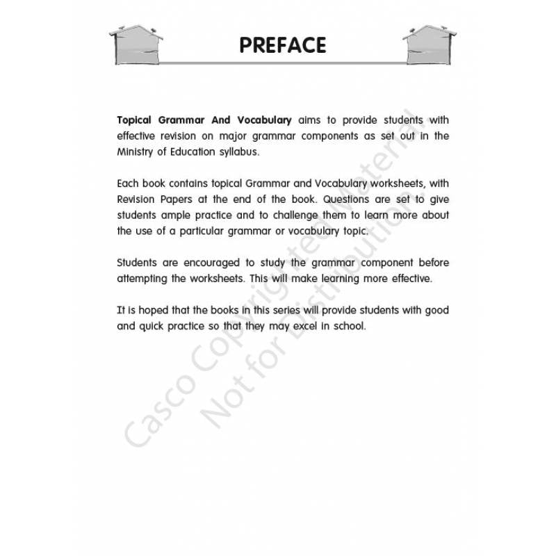 Primary 6 Topical Grammar and Vocabulary