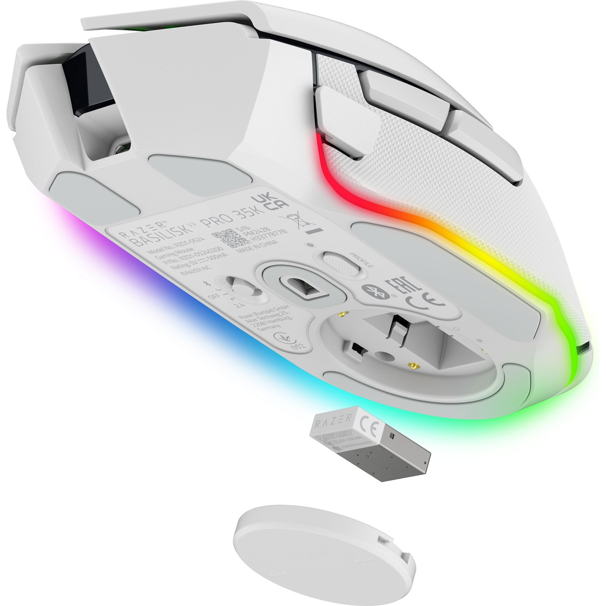 Razer Basilisk V3 Pro 35K Ergonomic Wireless Gaming Mouse White