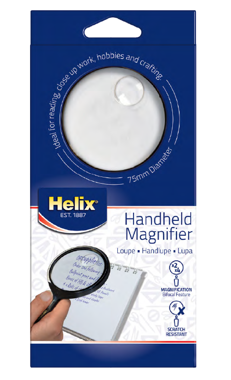Helix Classic Magnifying Glass 75mm