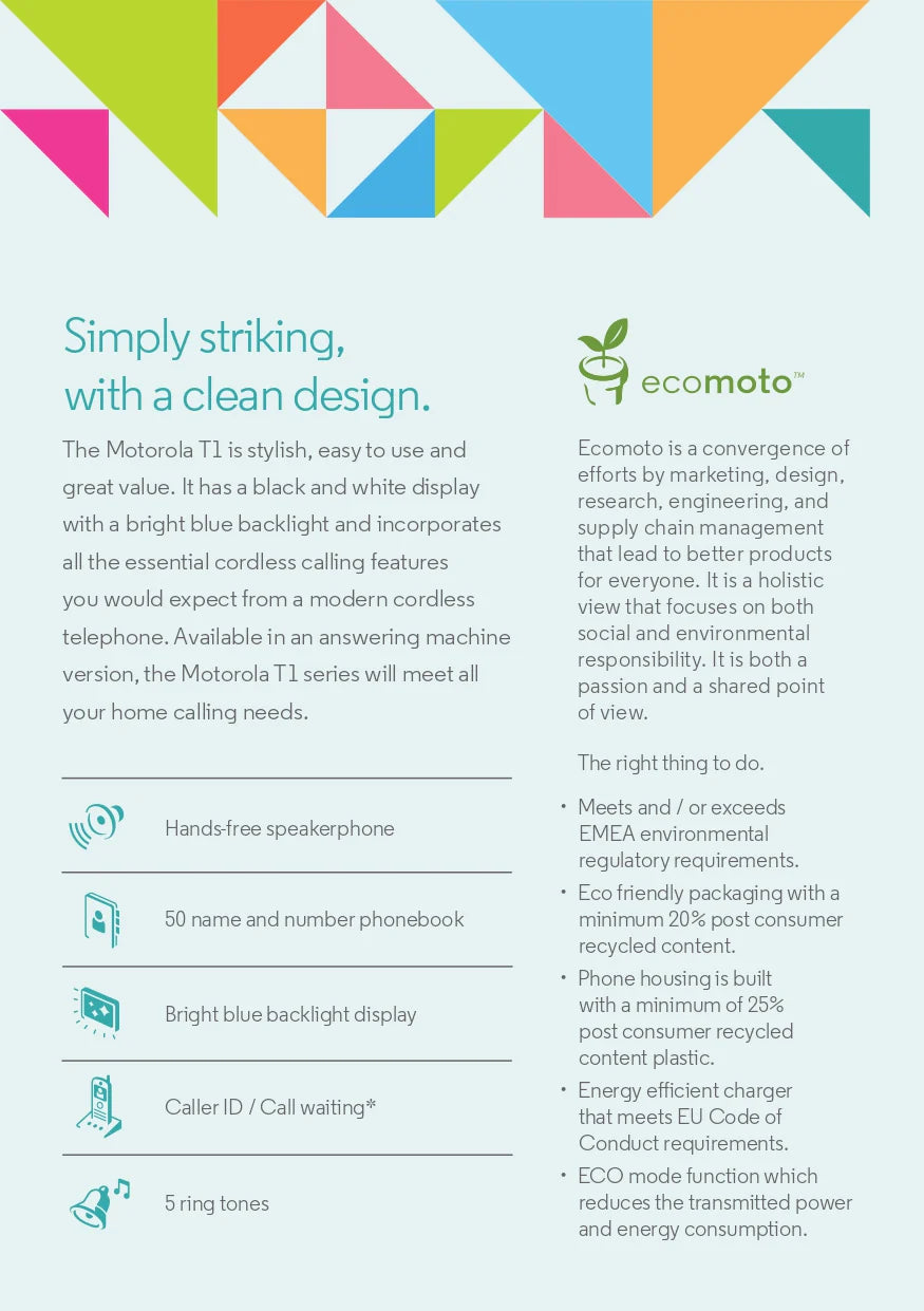 Motorola Digital Cordless Phone (T101)