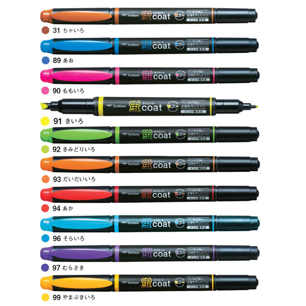Tombow Hi-Lighter 10 Col Set Wa-Tc-10C