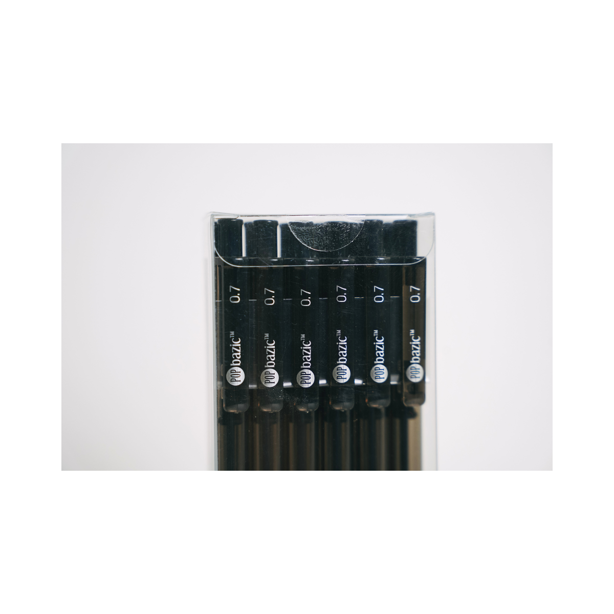 Pop Bazic Ball Pen 0.7mm 12s Black