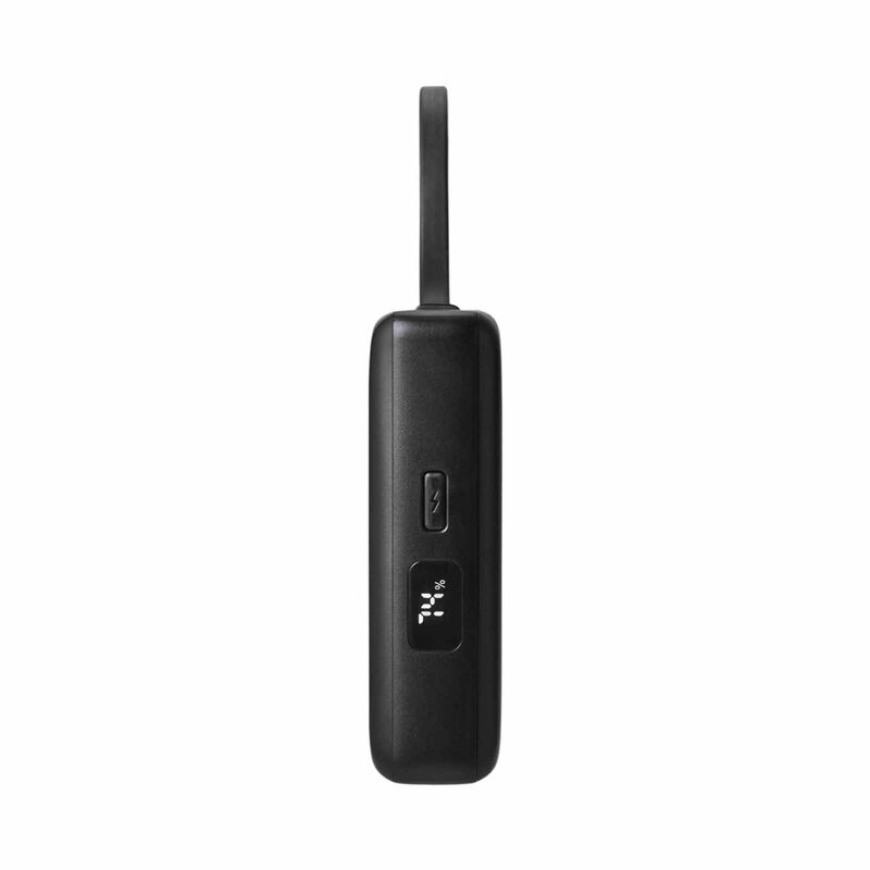 ELECOM CCC Power Bank 10000mAh 30W With Integrated USB-C Cable DE-A06-10000BK - Black