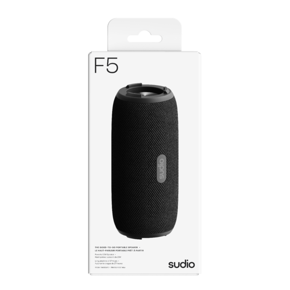 Sudio F5 Portable Bluetooth Speaker – Black