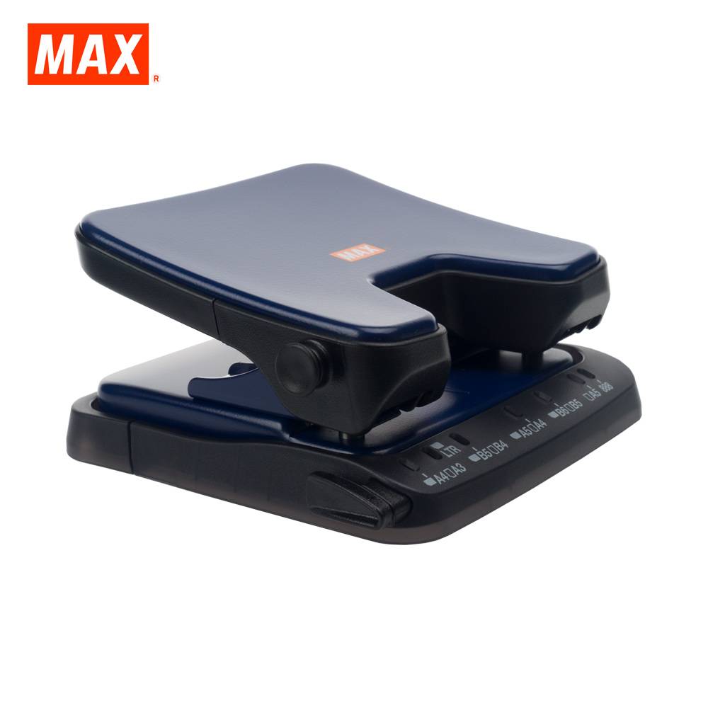 MAX 2-HOLE PAPER PUNCH DP-35T LIGHT EFFORT, NAVY BLUE