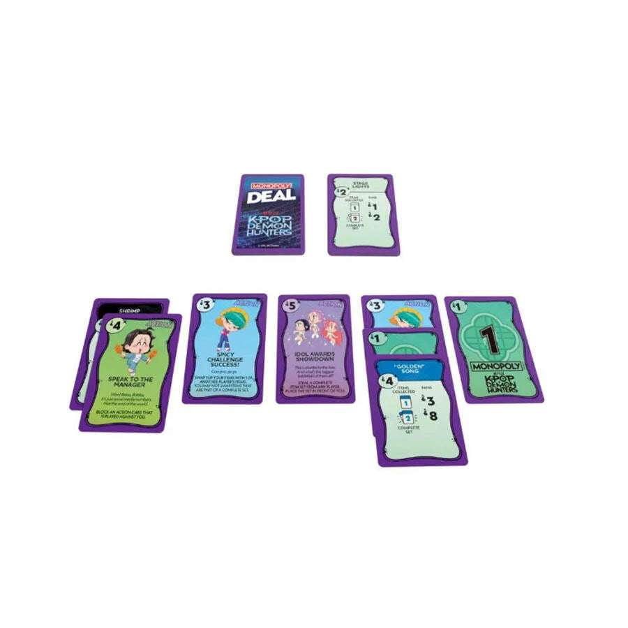 HASBRO MONOPOLY DEAL KPOP DEMON HUNTERS