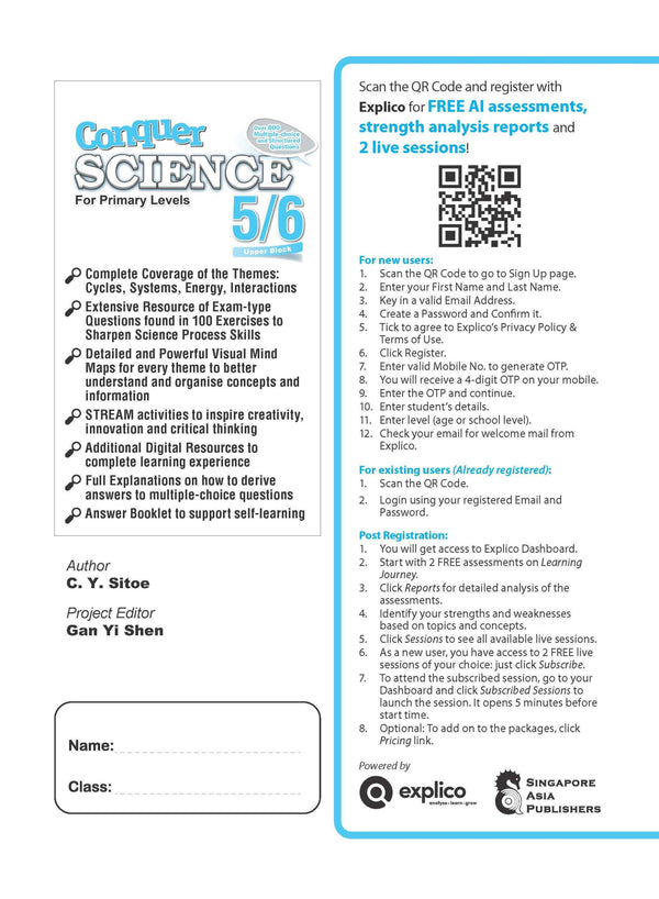 Conquer SCIENCE For Primary Levels 5/6