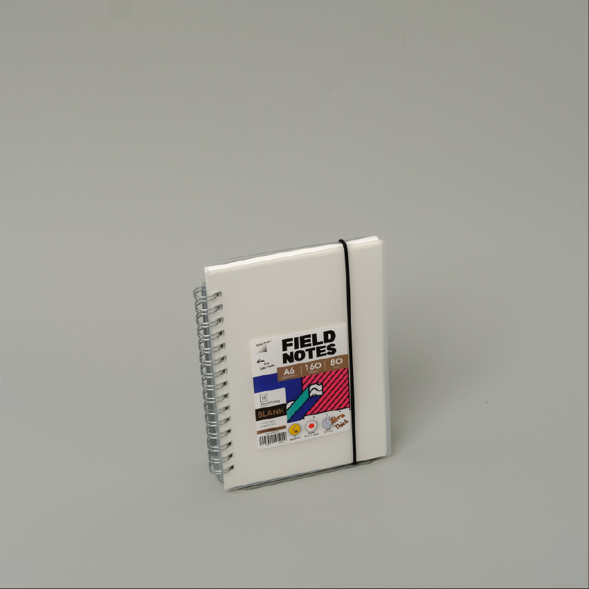 Hw Wire-o Pp Blank Notebook A6 80g 160pg