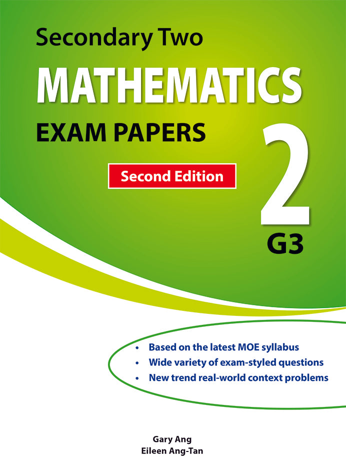 Secondary 2 Mathematics Exam Papers for G3 Second Edition \u2013 Popular Book Company Pte Ltd