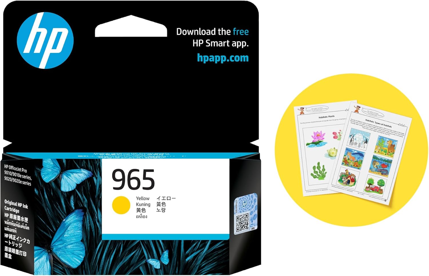 HP 965 Yellow Original Ink Cartridge 