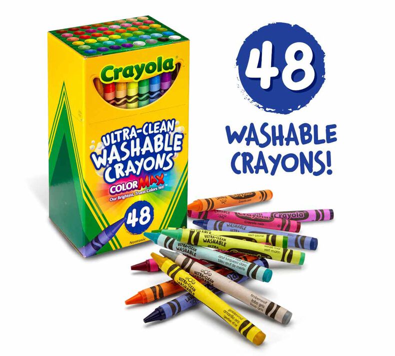 Crayola Ultra Clean Washable Crayons 48'S 526948