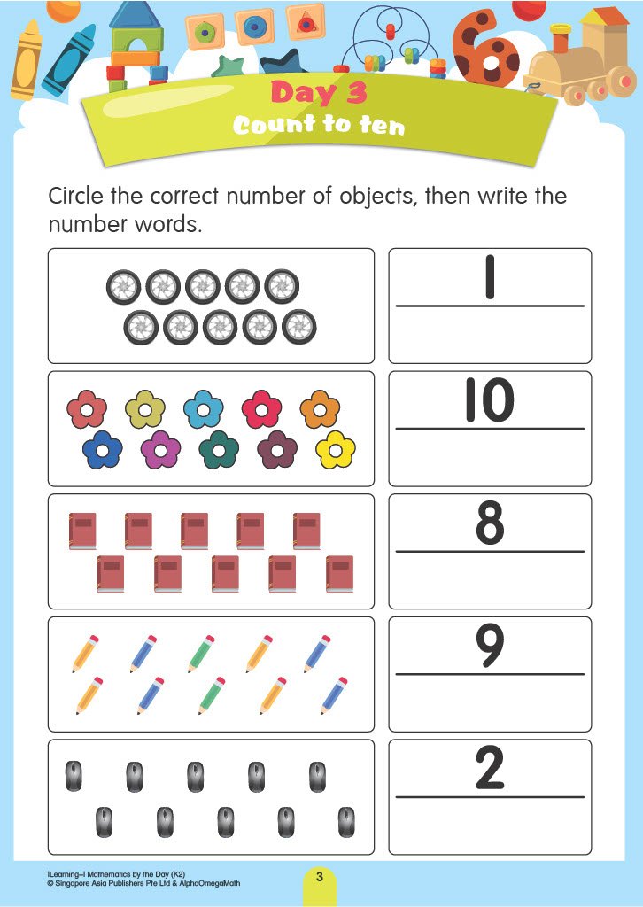 LEARNING+ MATHEMATICS by the DAY Kindergarten 2