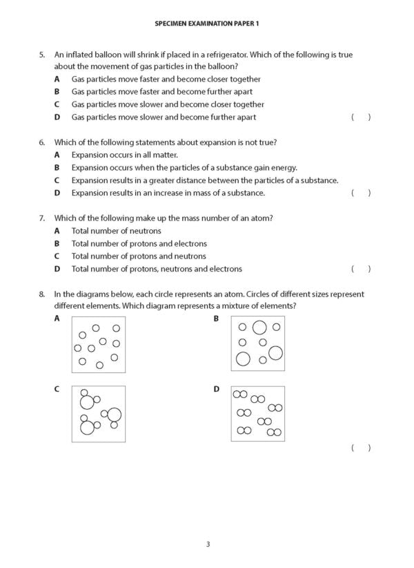 Secondary 1 Advanced Mastery in Science (G3) Examination Challenges