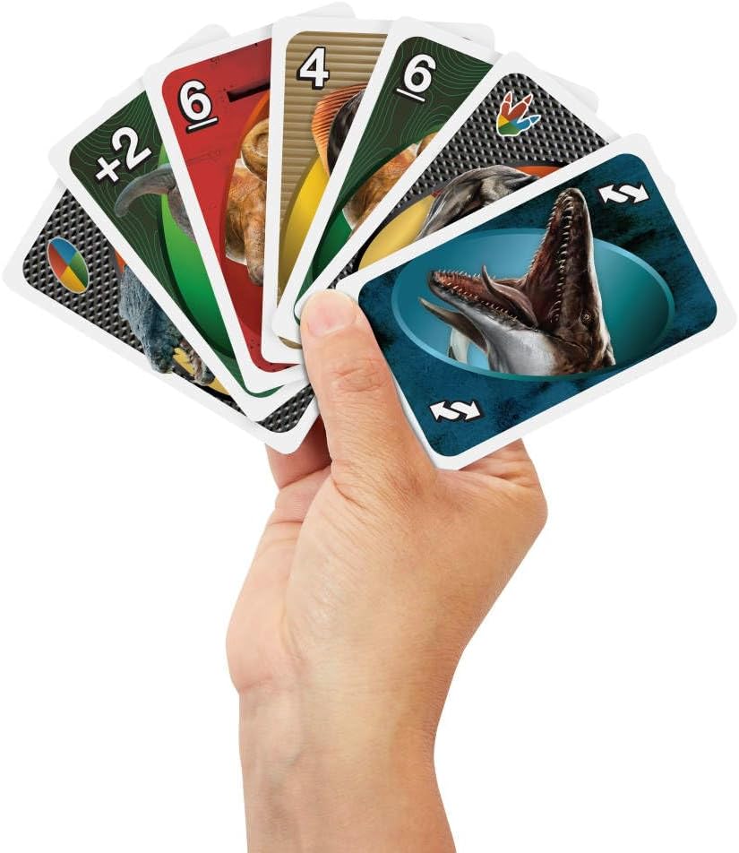 Mattel Uno Jurassic World Rebirth Card Game