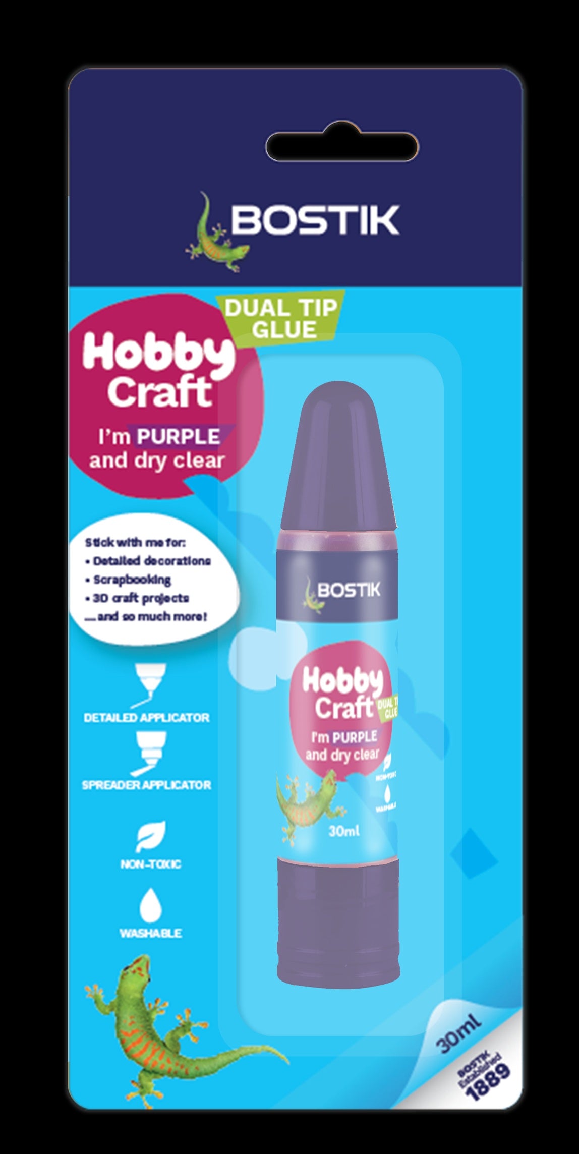 Bostik-hobby Craft Dual Tip Dis. Purple