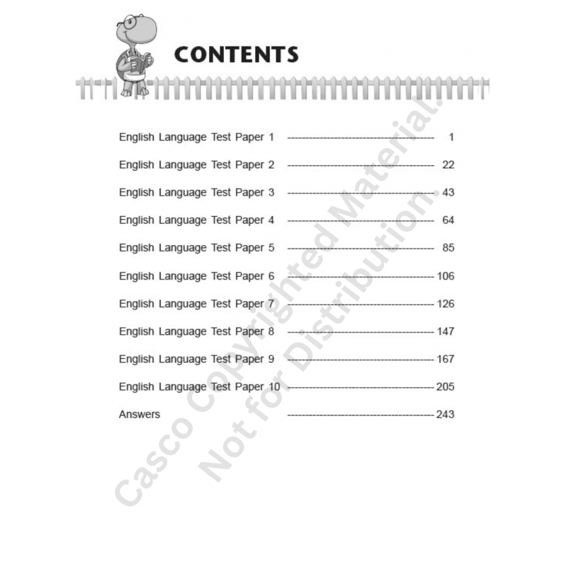 Primary 6 English 10 Class Tests