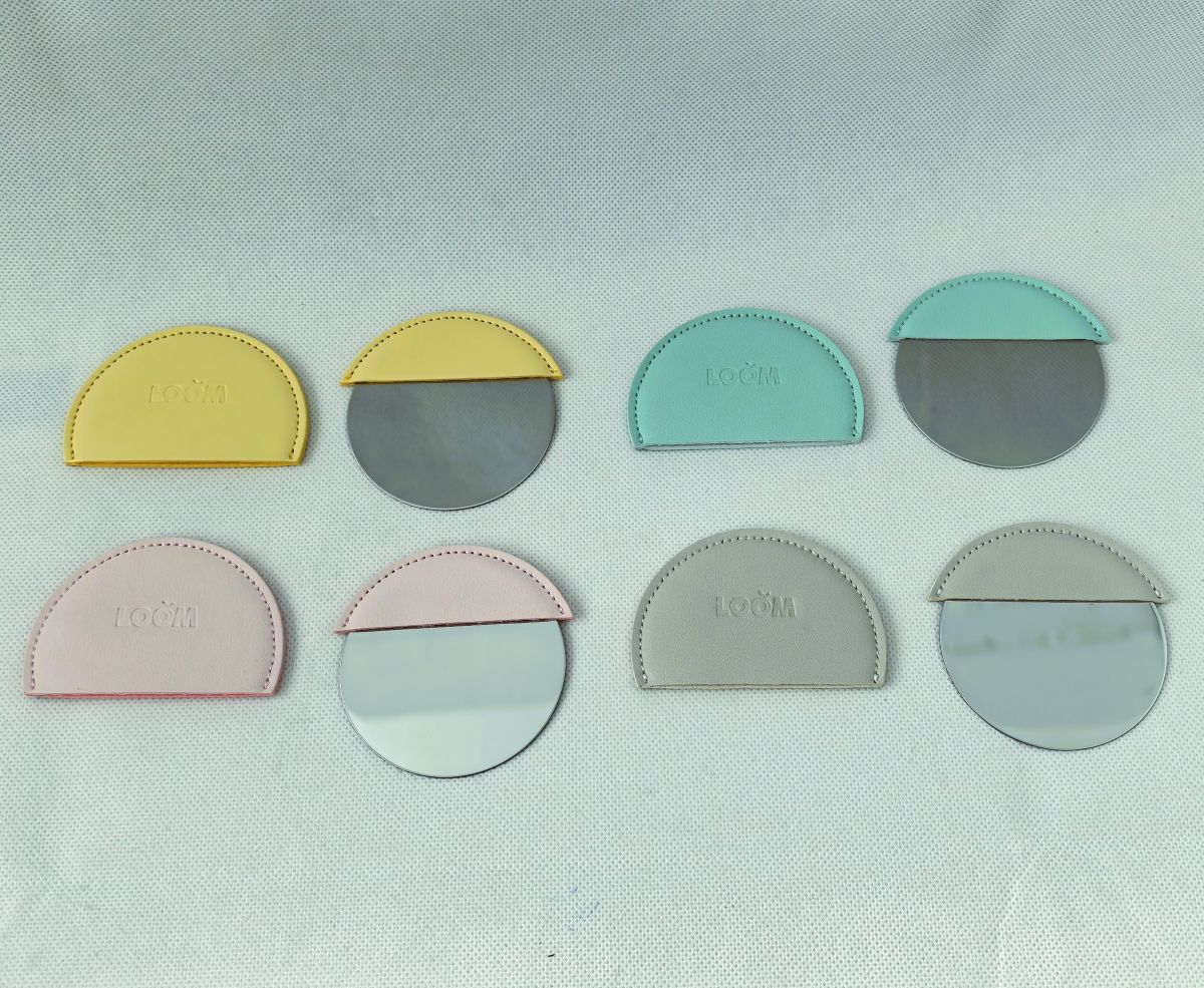 Loom Pu Cover Mirror Round Hl027
