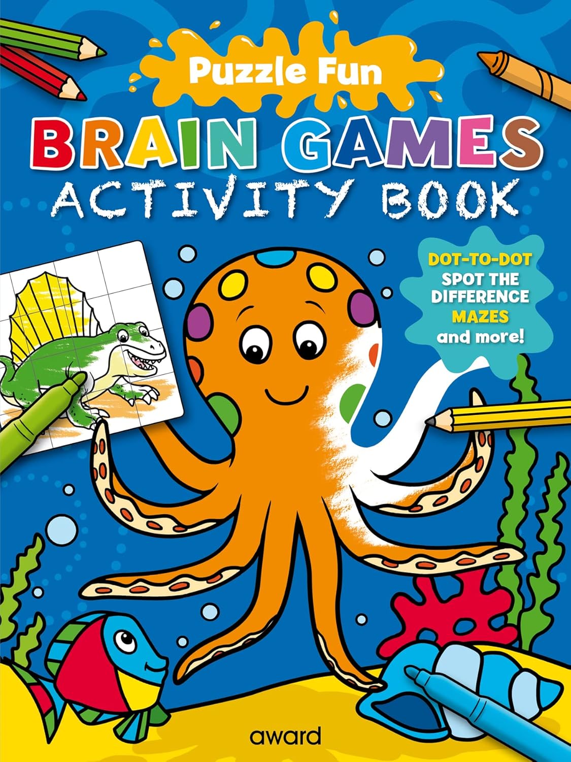 Puzzle Fun Brain Games:Octopus (Activity Book)