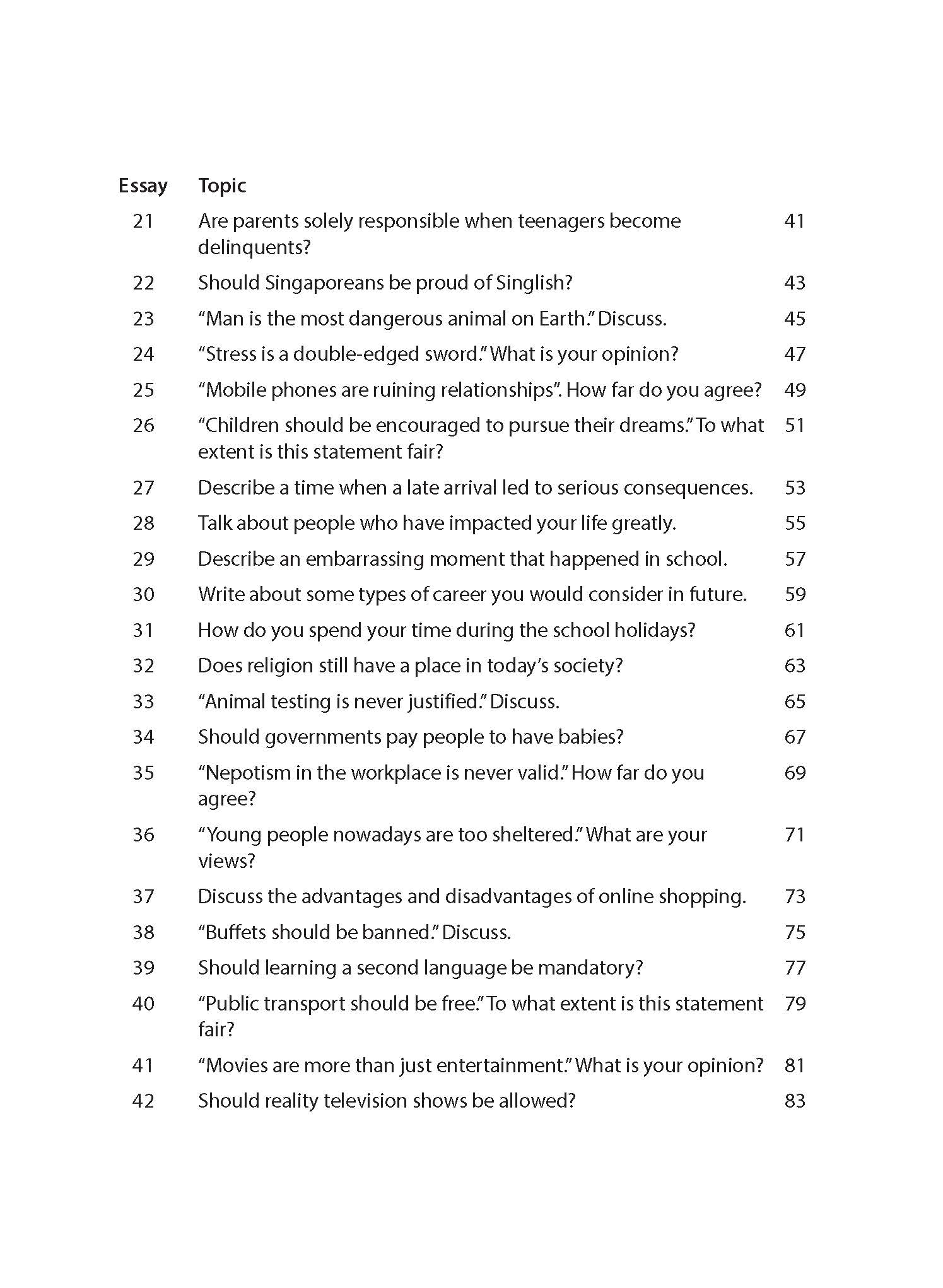 Upper Secondary Conquer Expository, Argumentative and Discursive Essays
