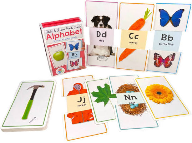 Slide & Learn Flashcards: Alphabets